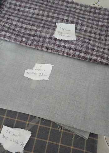 Mavi Gri Ekoseli kumaşlar hepsinin fiyatıdır - Görsel 6