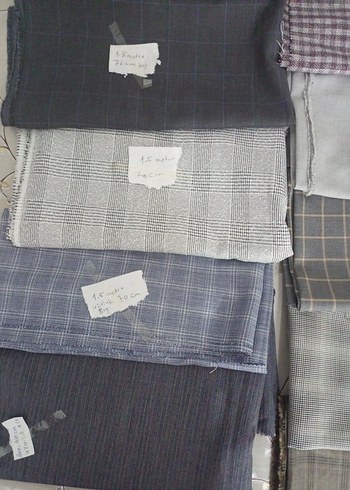 Mavi Gri Ekoseli kumaşlar hepsinin fiyatıdır - Görsel 13