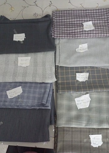 Mavi Gri Ekoseli kumaşlar hepsinin fiyatıdır - Görsel 12