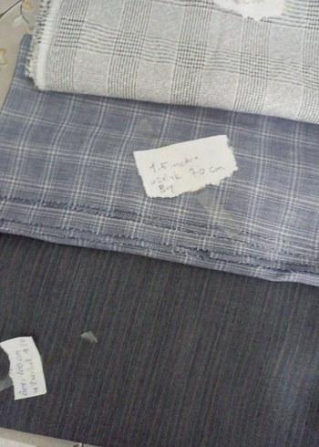 Mavi Gri Ekoseli kumaşlar hepsinin fiyatıdır - Görsel 9