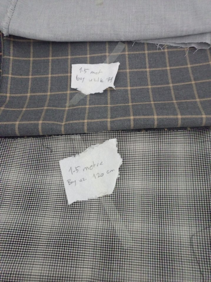 Mavi Gri Ekoseli kumaşlar hepsinin fiyatıdır - Görsel 2