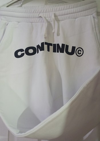 Kadın Beyaz Pamuklu Rahat Kesim Eşofman - Görsel 6