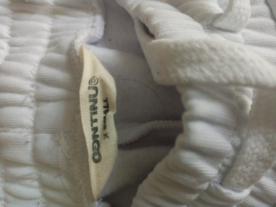 Kadın Beyaz Pamuklu Rahat Kesim Eşofman - Görsel 3