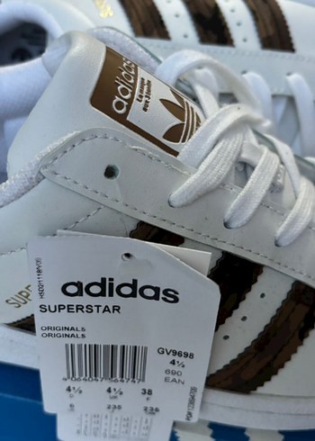 Adidas Süperstar Kahverengi Yılan Desenli Spor Ayakkabı - Görsel 5