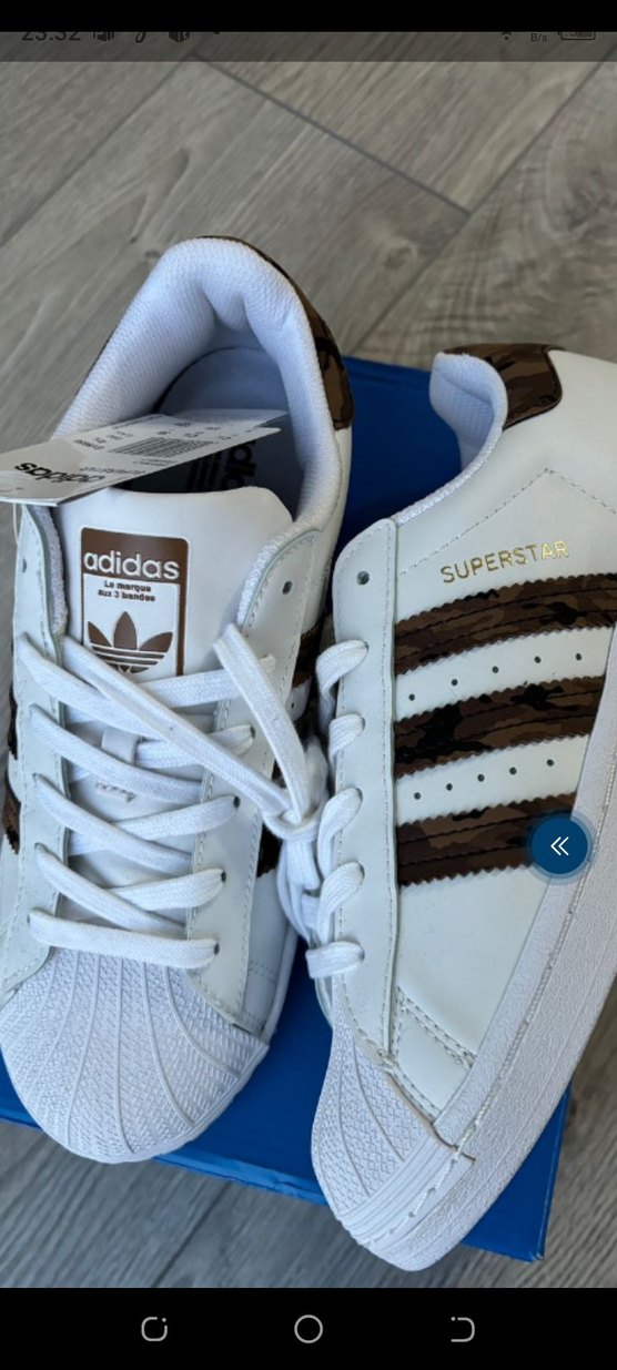 Adidas Süperstar Kahverengi Yılan Desenli Spor Ayakkabı - Görsel 2