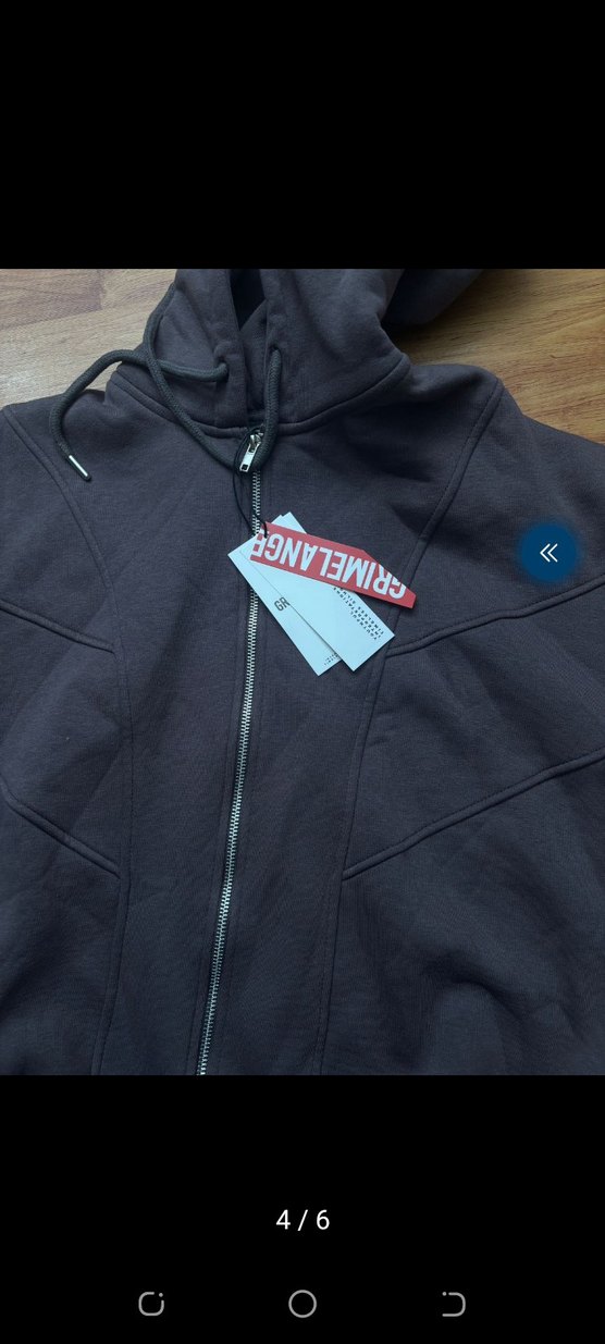 Gri Fermuarlı Kadın Sweatshirt - Görsel 5