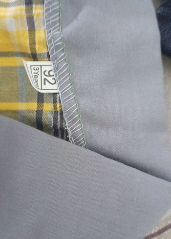 Erkek Bebek Gri Kareli Takım - Görsel 5