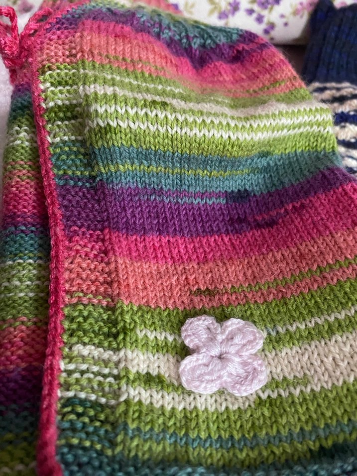 Renkli Triko Kız Çocuk Süveter - Görsel 3