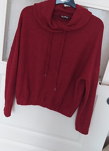 m Beden bordo Renk Endies Tarz sweatshirt bayan 