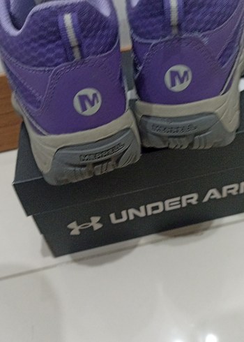 Merrell Deri  Mor Kız Çocuk Ayakkabısı Cırtlı - Görsel 3