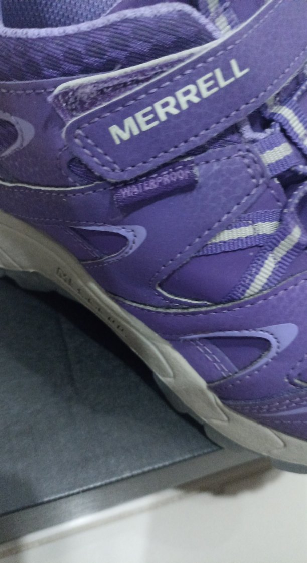 Merrell Deri  Mor Kız Çocuk Ayakkabısı Cırtlı - Görsel 5
