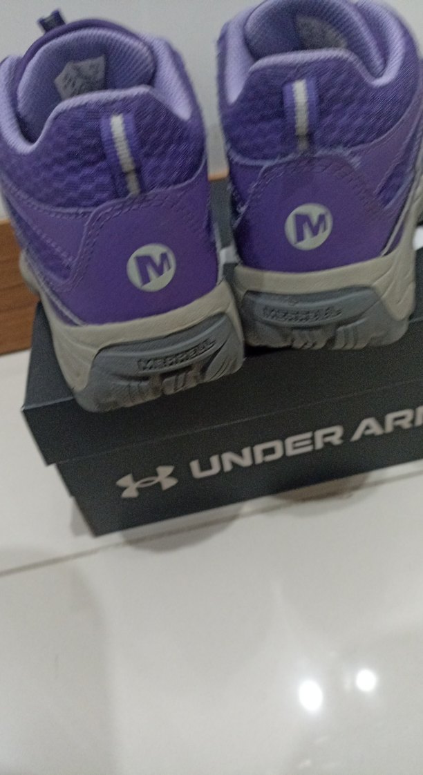 Merrell Deri  Mor Kız Çocuk Ayakkabısı Cırtlı - Görsel 3