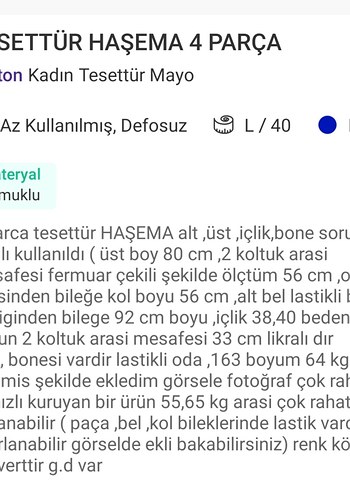 TESETTÜR HAŞEMA 4 PARÇA - Görsel 12