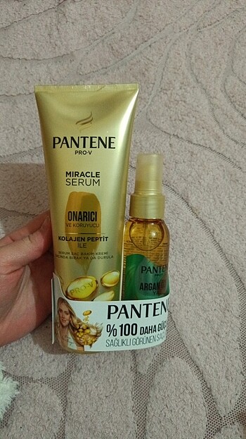 Diğer Pantene saç bakım yağı ve saç bakım kremi