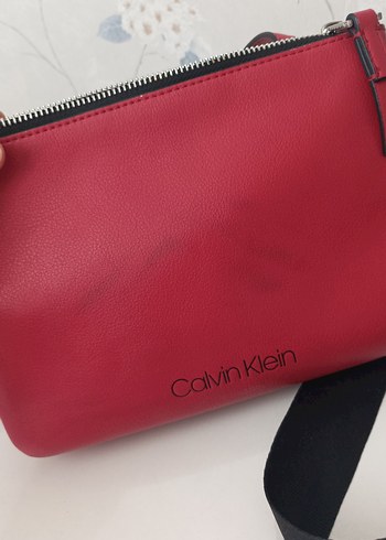  Beden kırmızı Renk Calvin Klein ve bel çanta