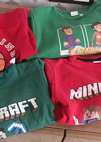 Erkek Çocuk  Sweatshirt 4 adet - Görsel 2