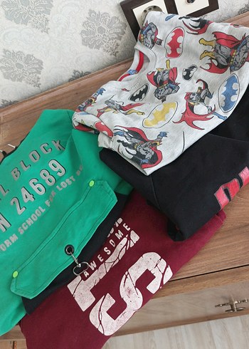 Erkek çocuk Sweatshirt 4 adet - Görsel 2