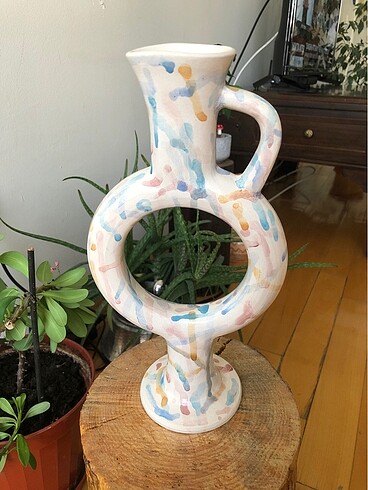 Beden çeşitli Renk El yapımı seramik hitit güneşi