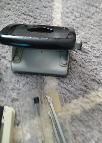 Gri Ofis Seti: Delgeç, Zımba, Defter, Pergel - Görsel 5