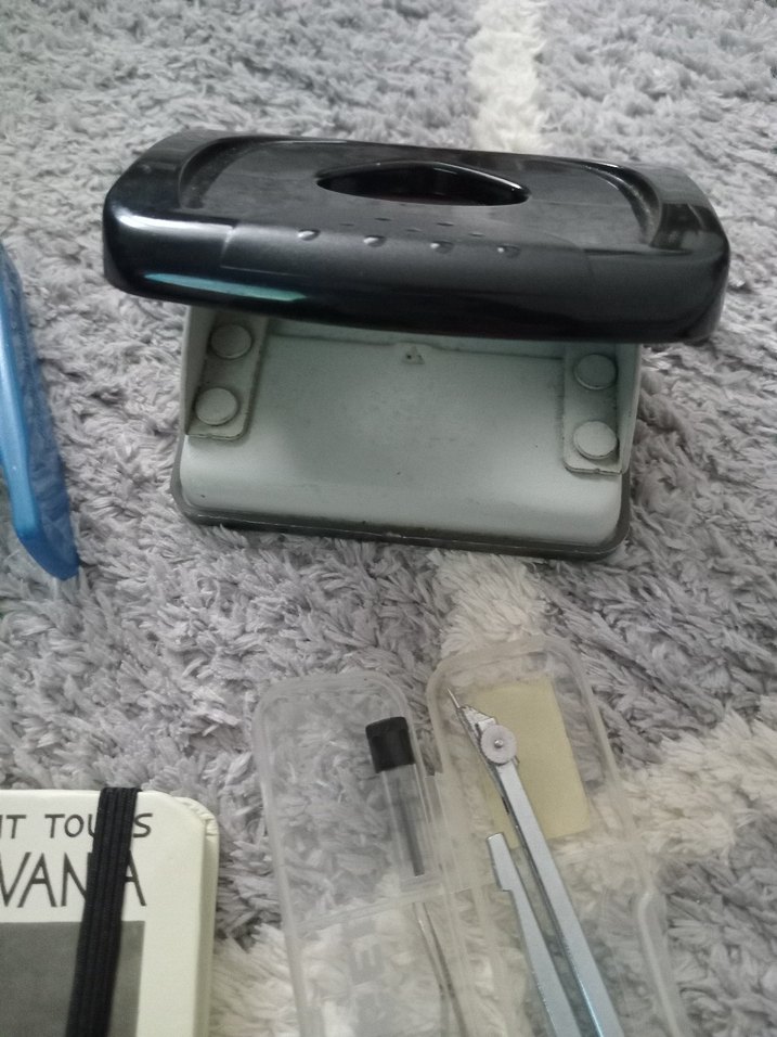 Gri Ofis Seti: Delgeç, Zımba, Defter, Pergel - Görsel 3