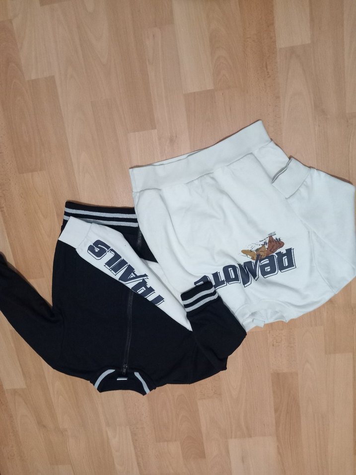 Beyaz Baskılı Fermuarlı Erkek Sweatshirt - Görsel 2