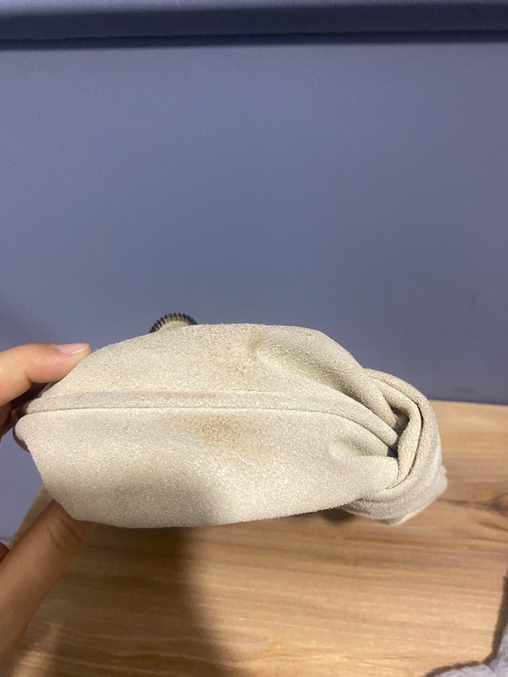 Bej Süet Minimalist Kadın Çanta - Görsel 4