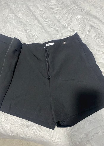 Siyah Mini Şort Etek - Görsel 5