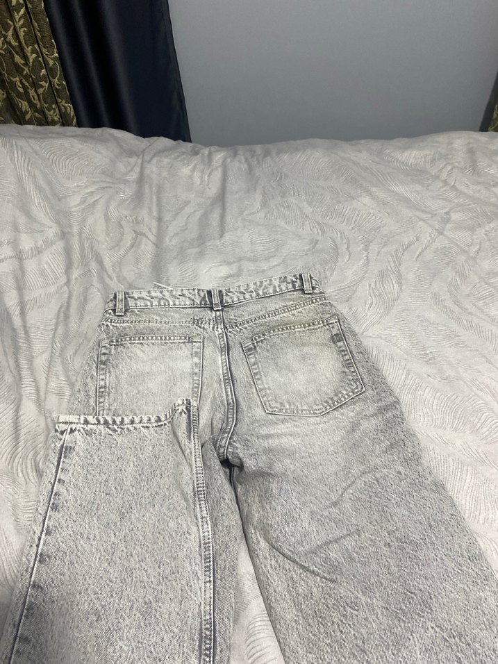 Berdhka straight fit geniş paça jean - Görsel 4