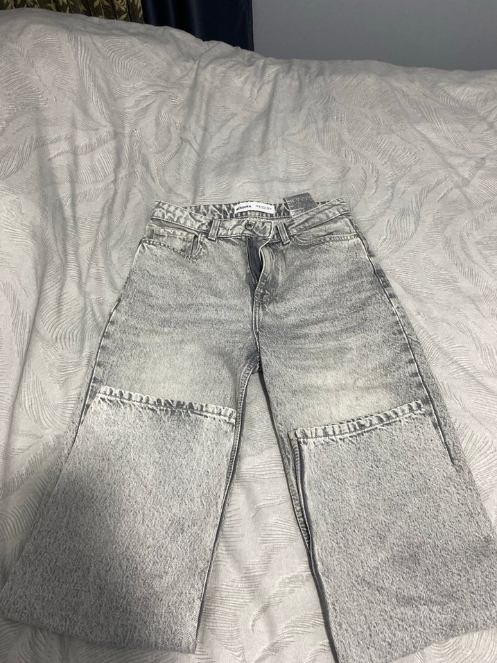 Berdhka straight fit geniş paça jean - Görsel 2