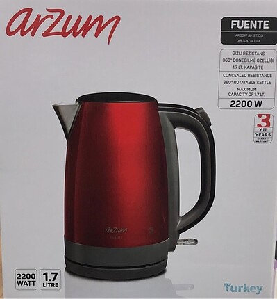 Arzum kettle su ısıtıcısı