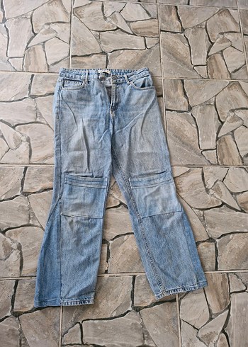 30 Beden Gri Renkli Rahat Kesim Kadın Kot Pantolon
