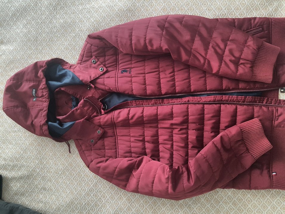 Unisex Bordo Fermuarlı Midi Kışlık Ceket - Görsel 5