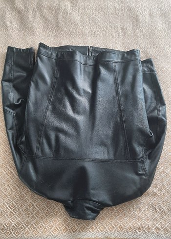 Siyah Deri Erkek Ceket - Görsel 5