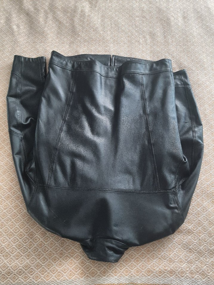 Siyah Deri Erkek Ceket - Görsel 5