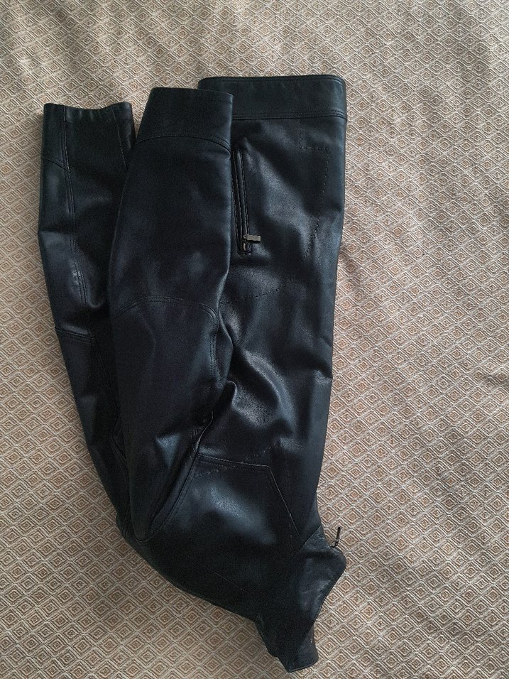 Siyah Deri Erkek Ceket - Görsel 4