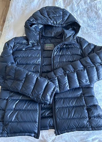 Kadın Antrasit Midi Şişme Mont - Görsel 3