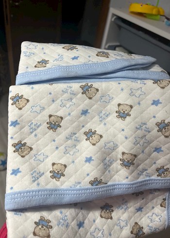 Bebekler için baskılı beyaz battaniye - Görsel 2