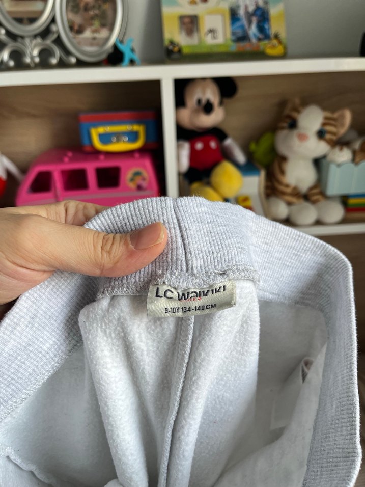 Gri kız Çocuk Rahat Kesim Eşofman Altı - Görsel 2