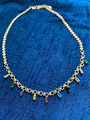  Beden Baget taşlı gold kolye