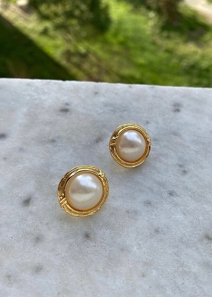 Vintage küpe - Görsel 3