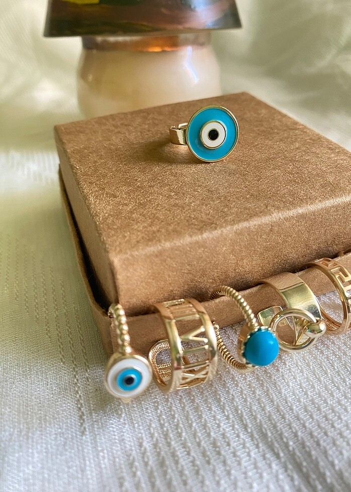 Nazar boncuğu yüzük - Görsel 2