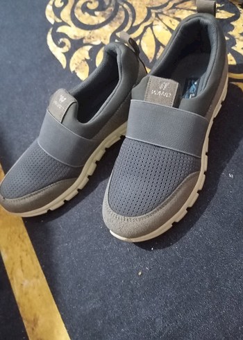 Gri bayan Günlük Spor Ayakkabı Velcro