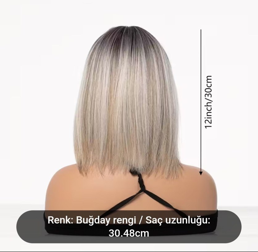 peruk ipeksi görünüş ve yumuşaklık kadın peruk - Görsel 4