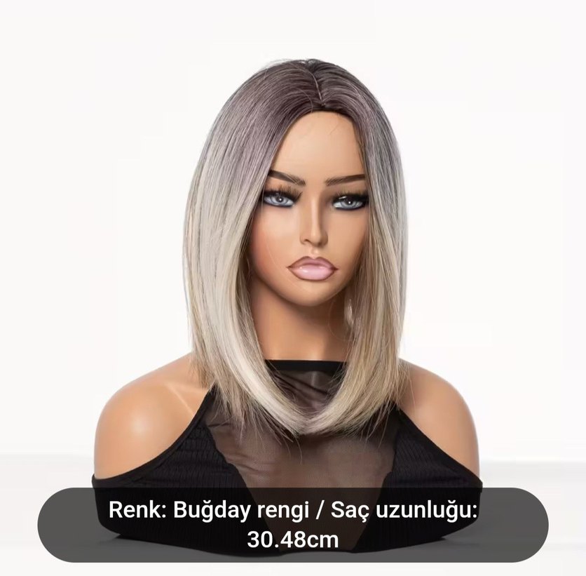 peruk ipeksi görünüş ve yumuşaklık kadın peruk - Görsel 3