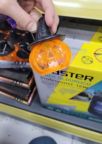 Sarı Cadı Şapkalı Masa Lambası - Görsel 2