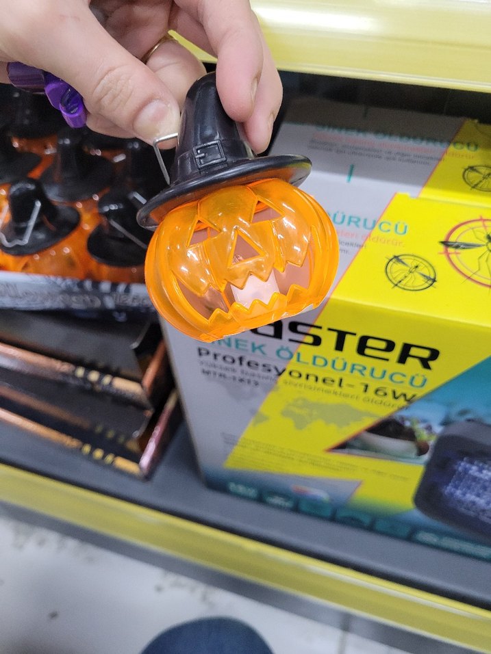 Sarı Cadı Şapkalı Masa Lambası - Görsel 2