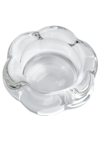 Çiçek Desenli şeffaf Moder mumluk - Görsel 2