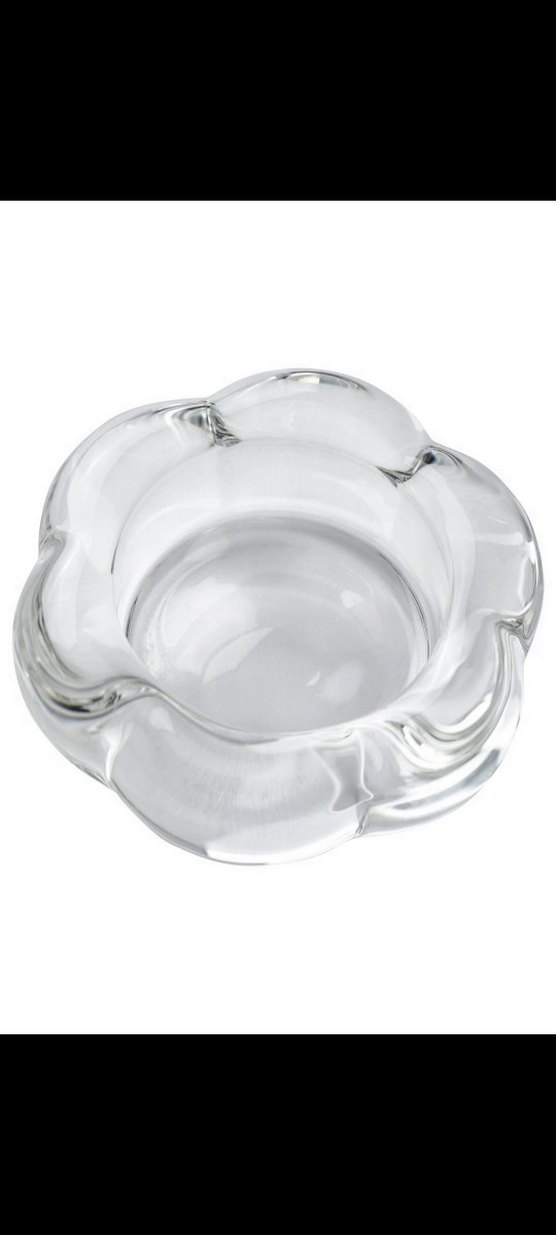 Çiçek Desenli şeffaf Moder mumluk - Görsel 3