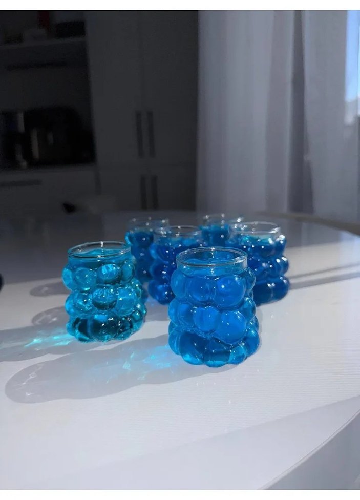 Baloncuklu Cam Bardak Seti - Görsel 2