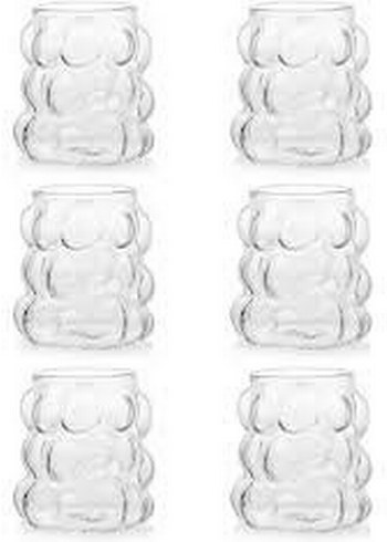 üzüm desenli kahve yanı bardak Cam Bardak Seti - Görsel 3